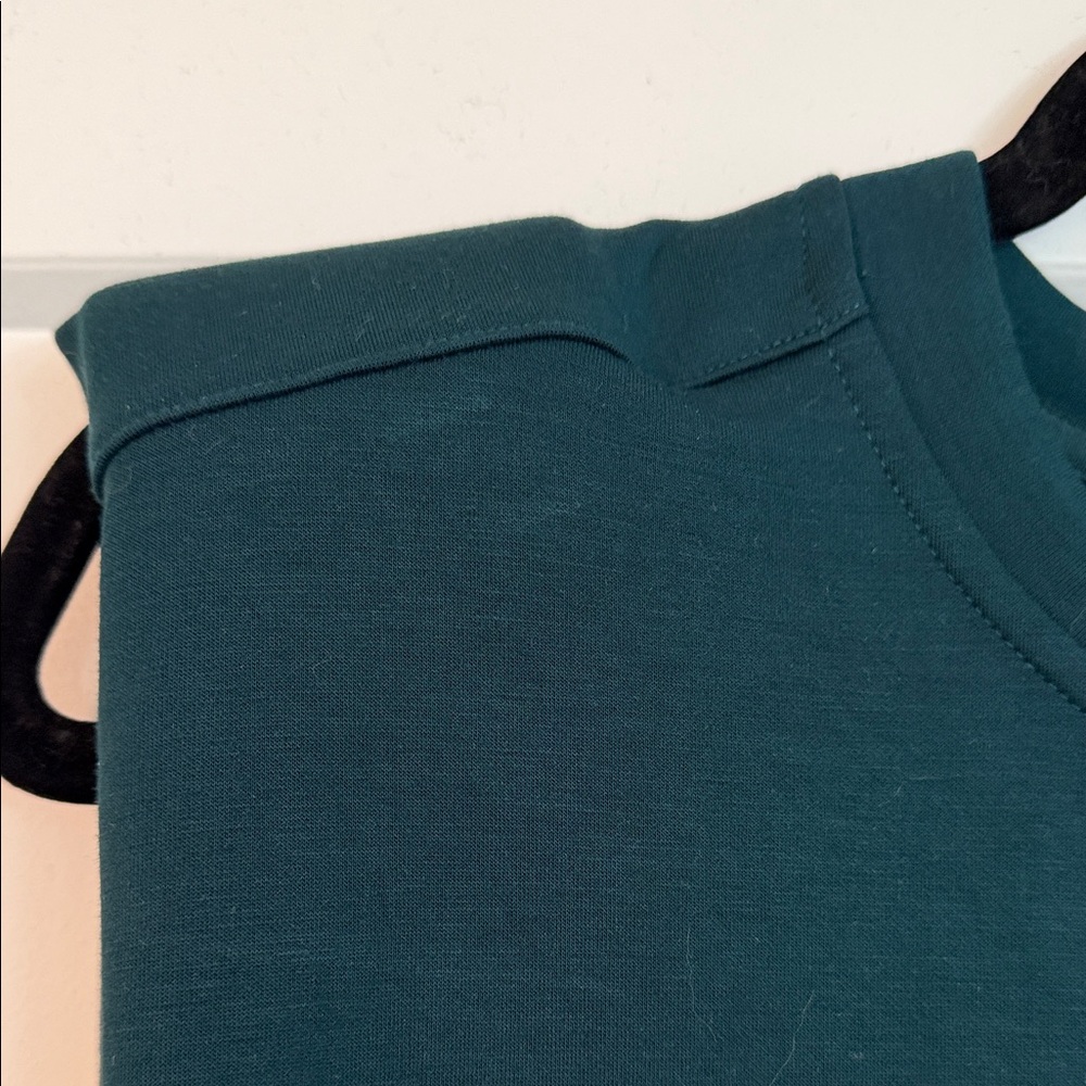 SSYS Dark Teal Shoulder Pad Dress - Picture 5 of 7